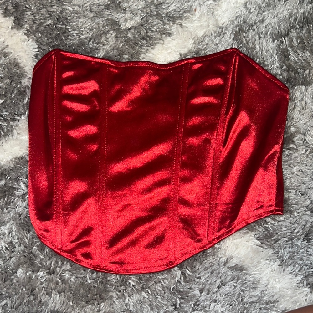 Red Crop Top Size S
